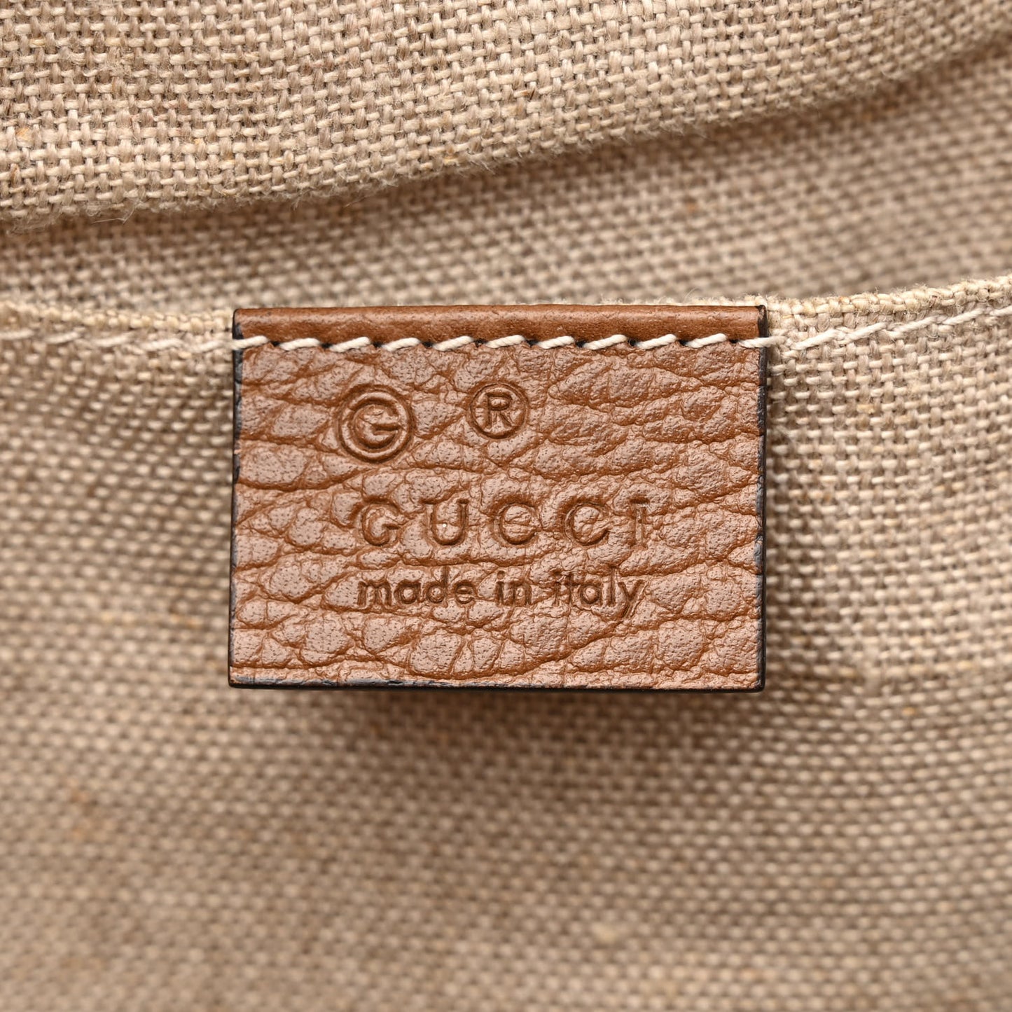 Monogram Mini Bree Messenger Bag Beige Tabacco