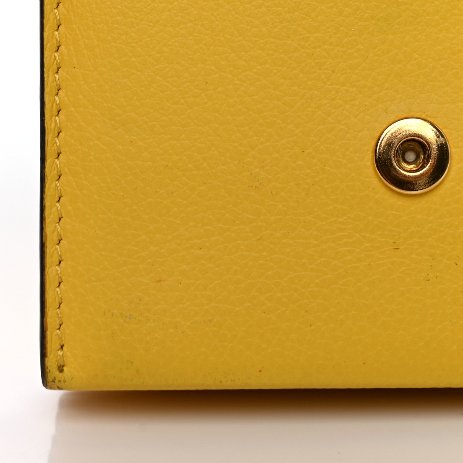Versace Grained Calfskin Medusa Card Holder Yellow Purple 10 of 18