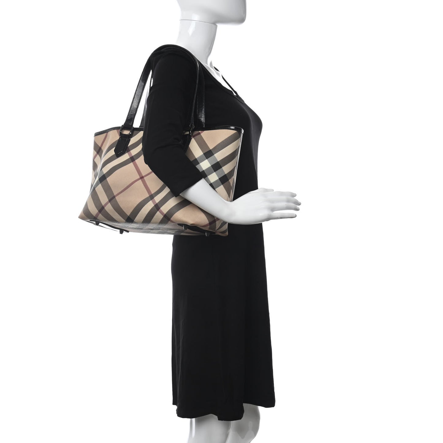 Supernova Check Large Nickie Tote Black