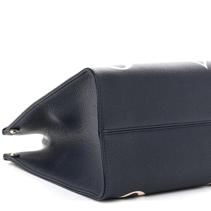 Louis Vuitton Empreinte Monogram Giant Onthego MM Navy Creme 8 of 9