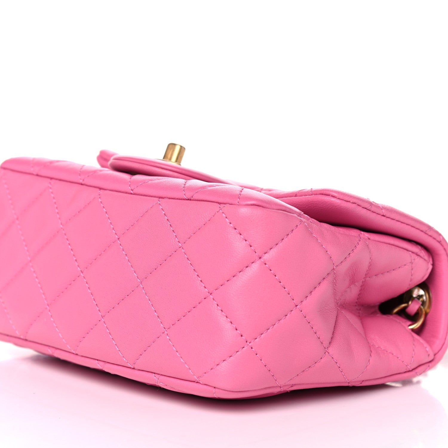Chanel Lambskin Quilted Mini Pearl Crush Flap Pink 9 of 10