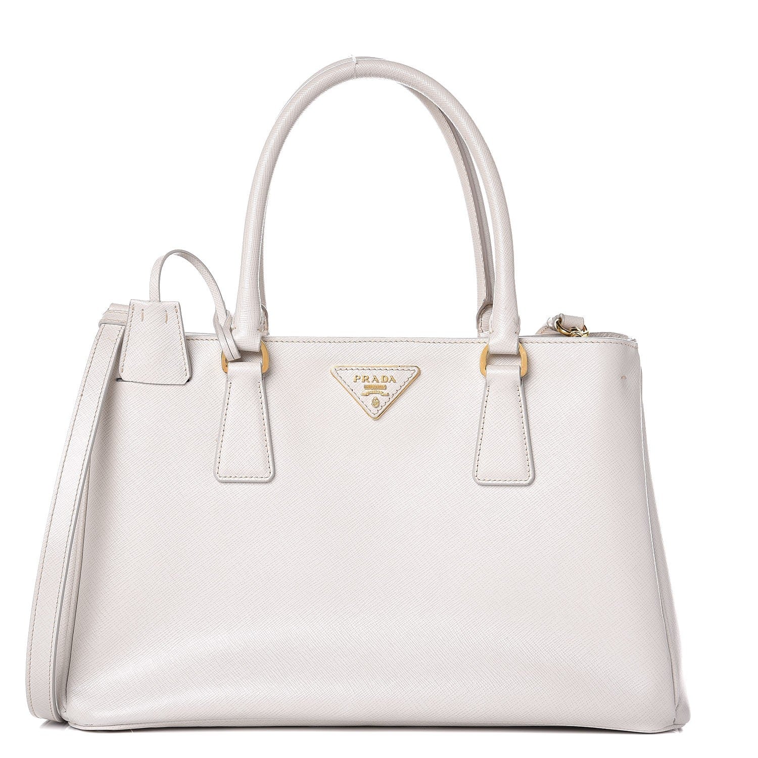 Prada Saffiano Lux Medium Tote Talco 1 of 17