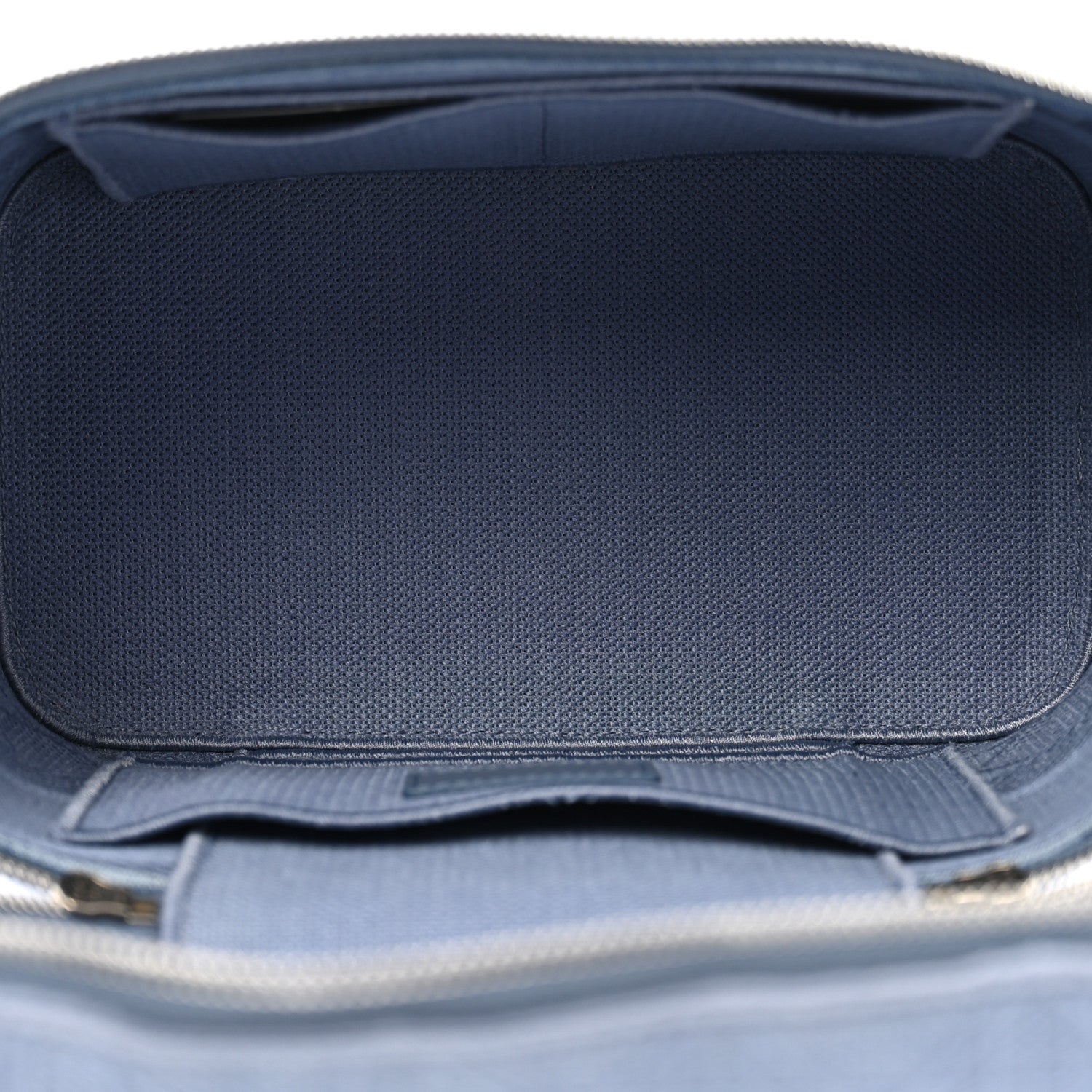 Christian Dior Canvas Embroidered Cannage Diortravel Vanity Case Blue 4 of 9