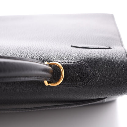 Hermes Chevre de Coromandel Kelly Sellier 35 Black 29 of 31
