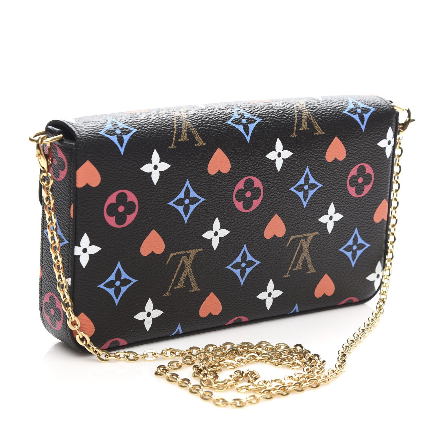 Louis Vuitton Game On Felicie Chain Wallet Black 3 of 10