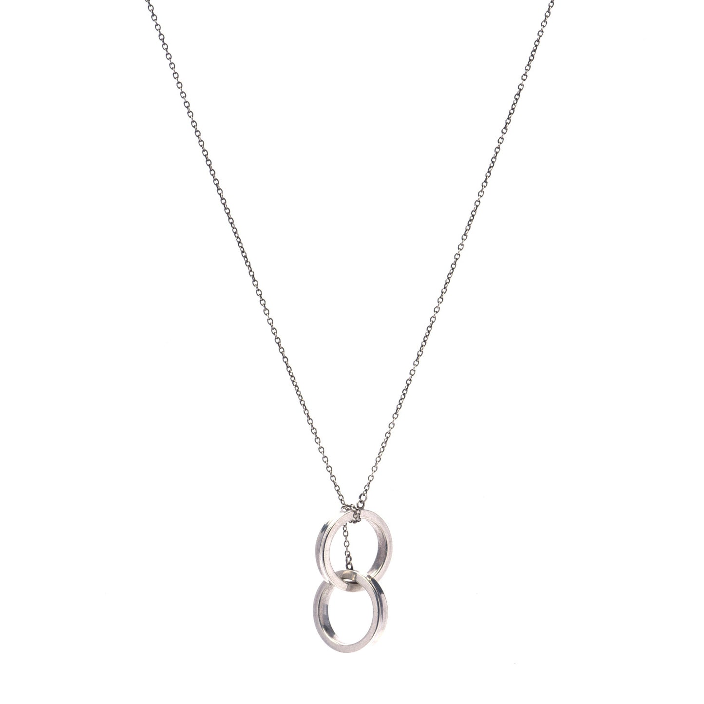 Sterling Silver 1837 Interlocking Circles Pendant Necklace