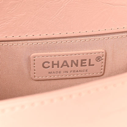 Chanel Aged Calfskin Chevron Quilted Medium Jacket Boy Flap Pink 6 of 10