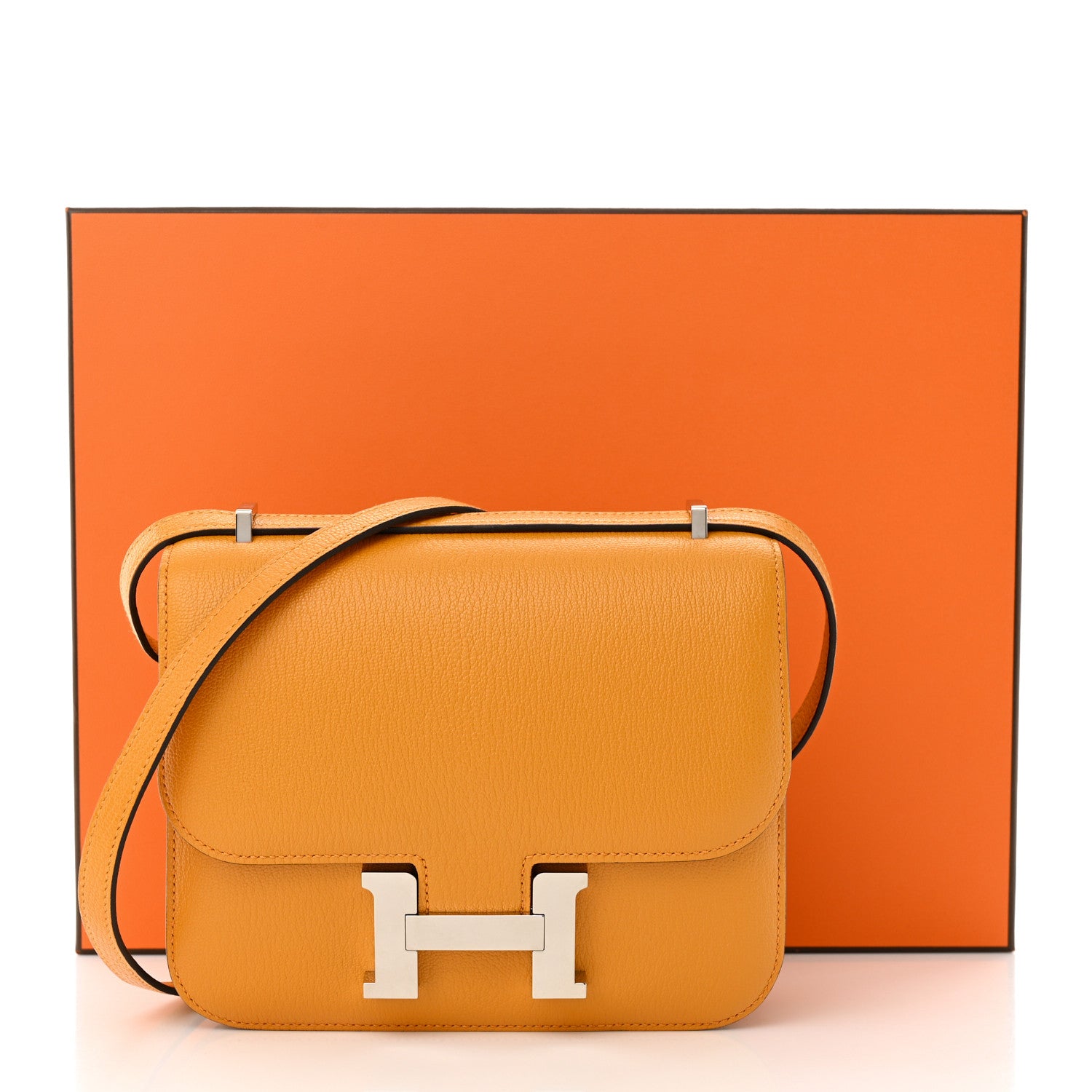 Hermes Chevre Mysore Verso Constance 18 Moutarde Rose Lipstick 13 of 13