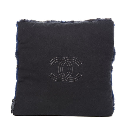 Chanel Orylag Cashmere CC Pillow Blue 2 of 7