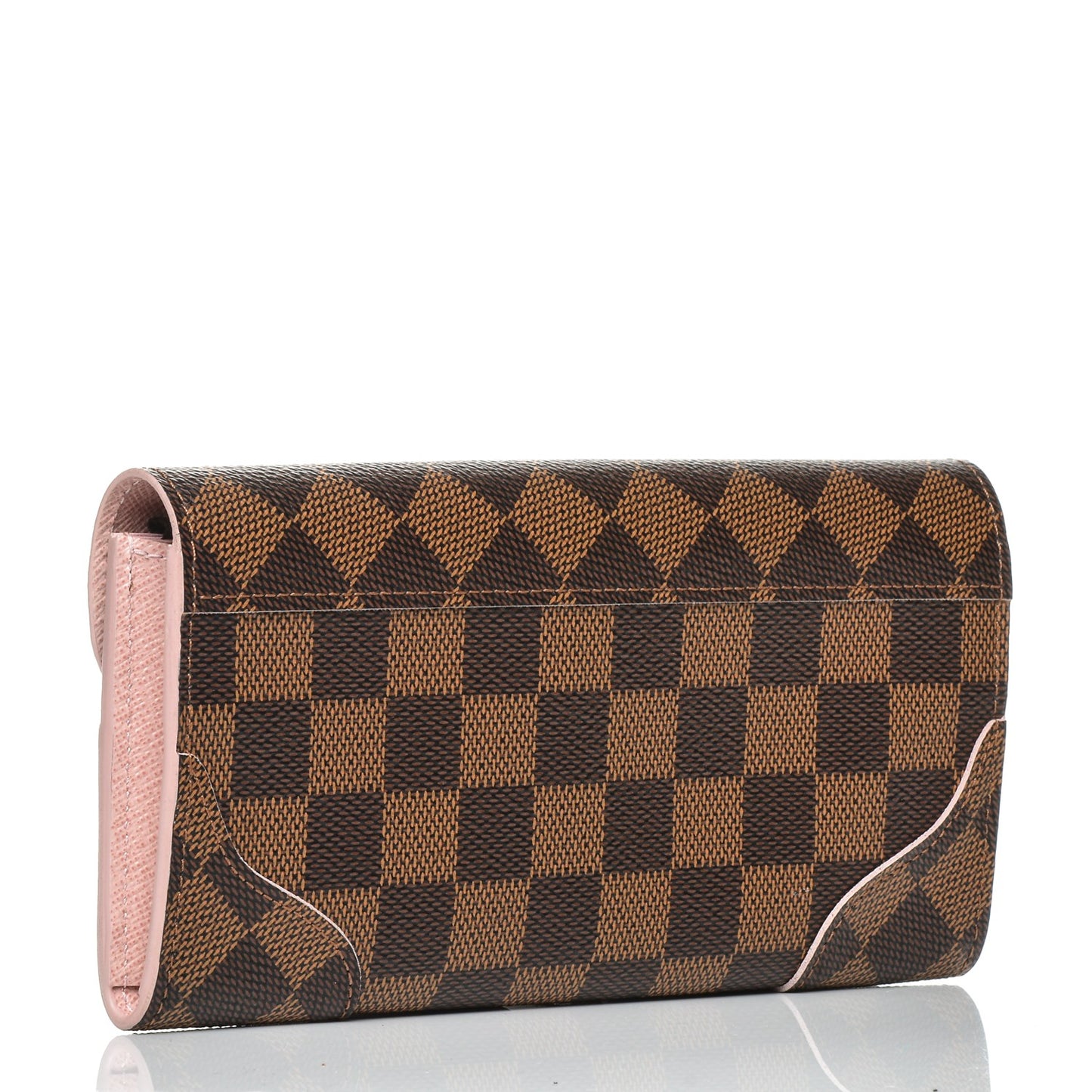 Damier Ebene Caissa Wallet Rose Ballerine