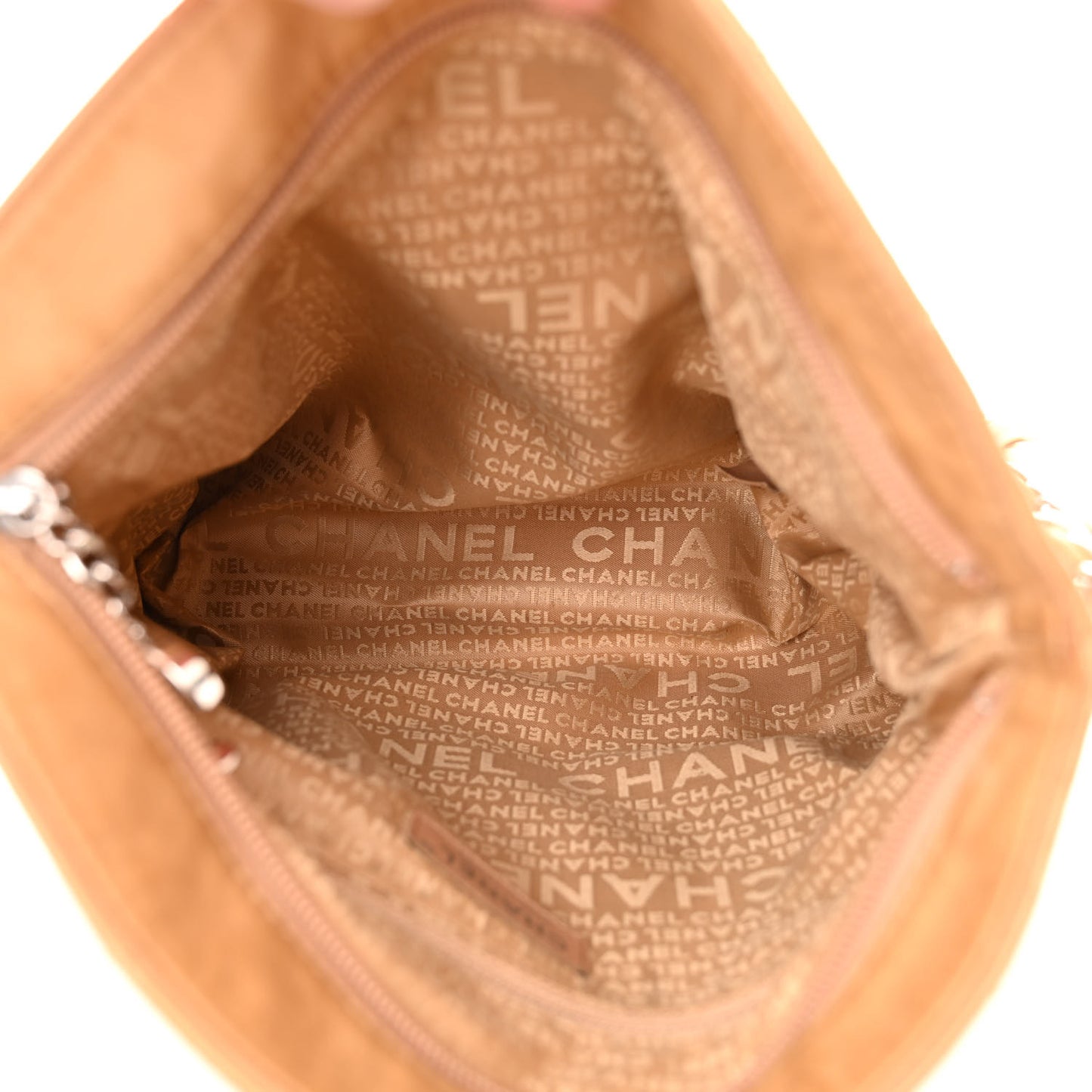 Lambskin Stitched Medium Ultimate Soft Tote Beige