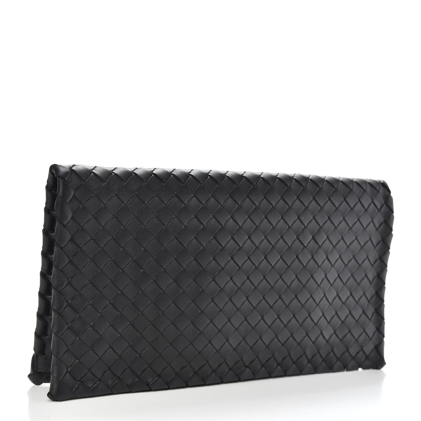 Nappa Intrecciato Turnlock Clutch Black