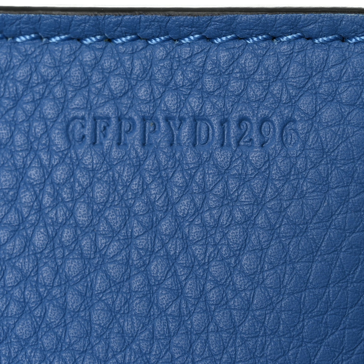 Grainy Calfskin Triple Stud Mini Belt Bag Blue White
