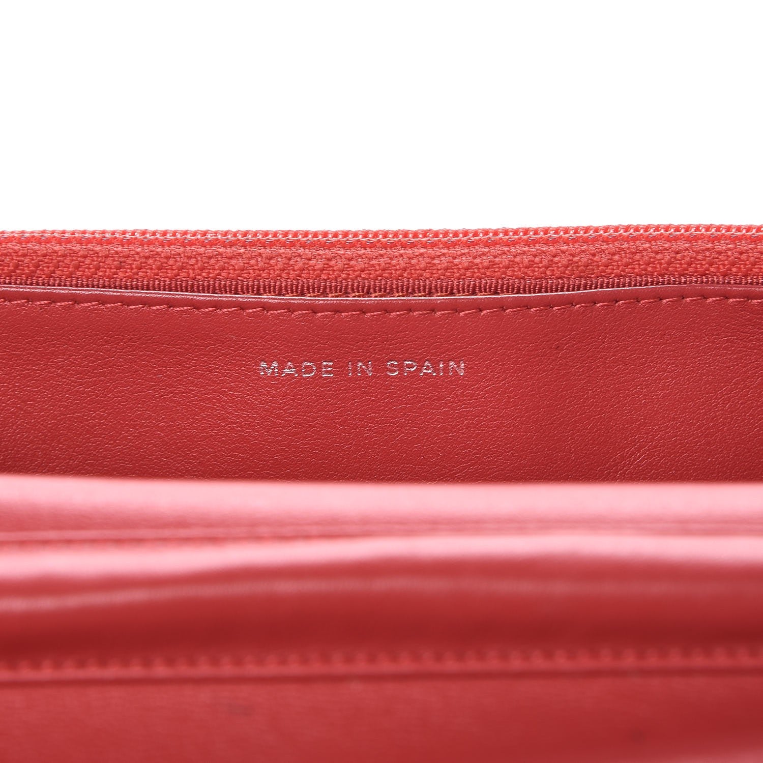 Chanel Patent Quilted Wallet On Chain WOC Coral 7 of 11