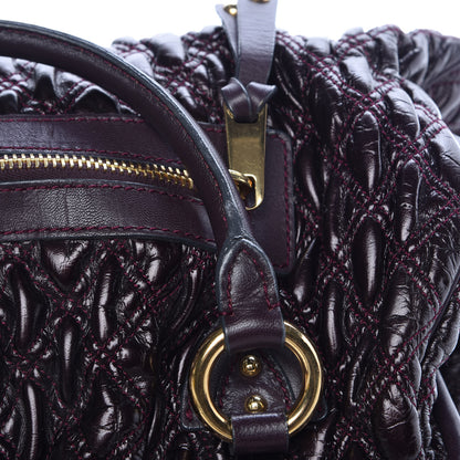 Marc Jacobs Calfskin Quilted Stam Plum 12 of 14