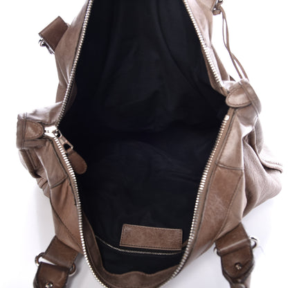 Balenciaga Agneau Giant 21 Silver Hardware Weekender Noix 5 of 15