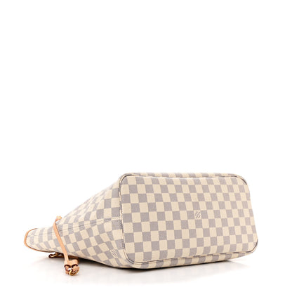 Louis Vuitton Damier Azur Neo Neverfull MM Rose Ballerine 4 of 9