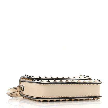 Valentino Garavani Vitello Rockstud Flap Crossbody Bag Light Ivory 4 of 8