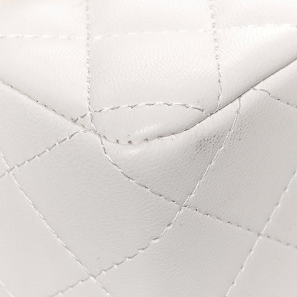 Chanel Lambskin Quilted Mini Rectangular Flap White 9 of 15
