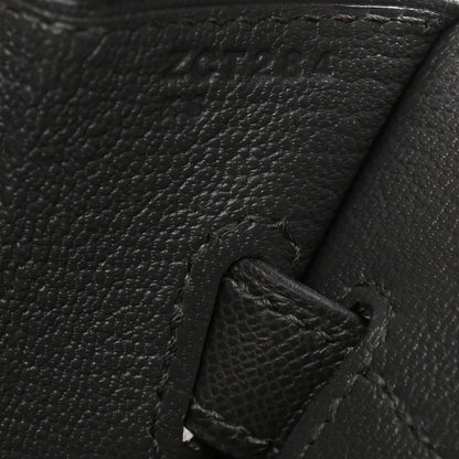 Hermes Grained Monsieur Birkin Sellier 30 Graphite 7 of 13