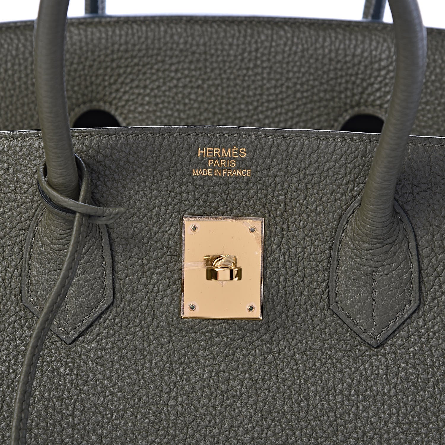 Hermes Togo Birkin 35 Vert Olive 6 of 11