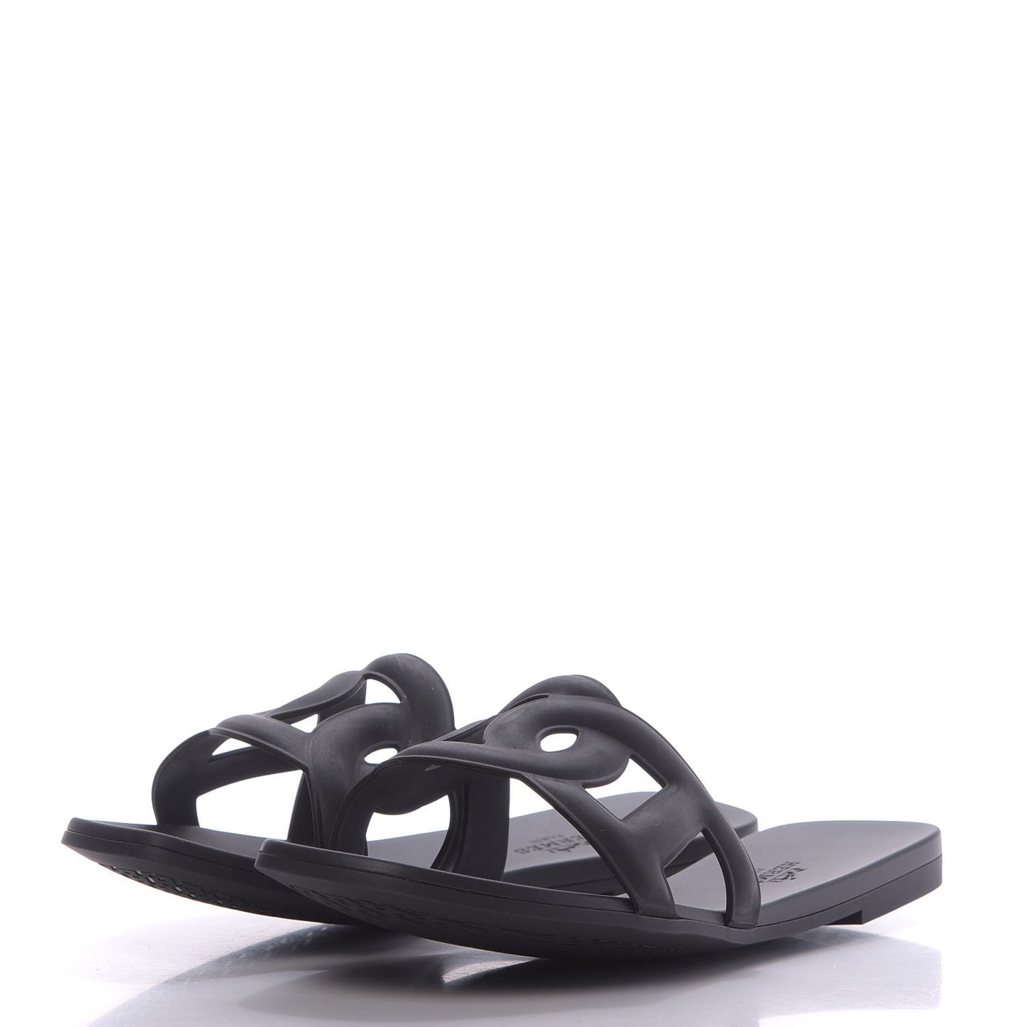 Rubber Aloha Sandals 38 Black