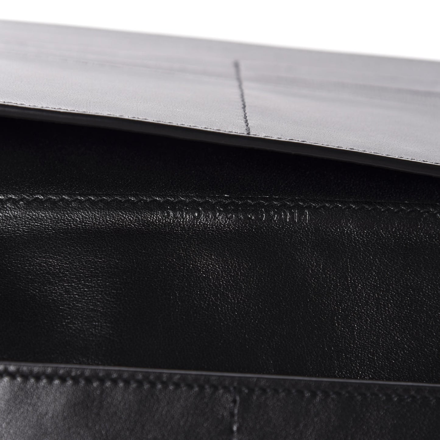 Smooth Shiny Calfskin Monogram Uptown Wallet Black