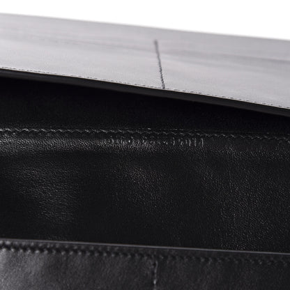 Saint Laurent Smooth Shiny Calfskin Monogram Uptown Wallet Black 7 of 8