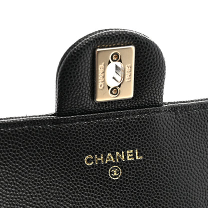 Chanel Caviar Quilted Retro Mini Twist Top Handle Clutch Flap Black 5 of 10
