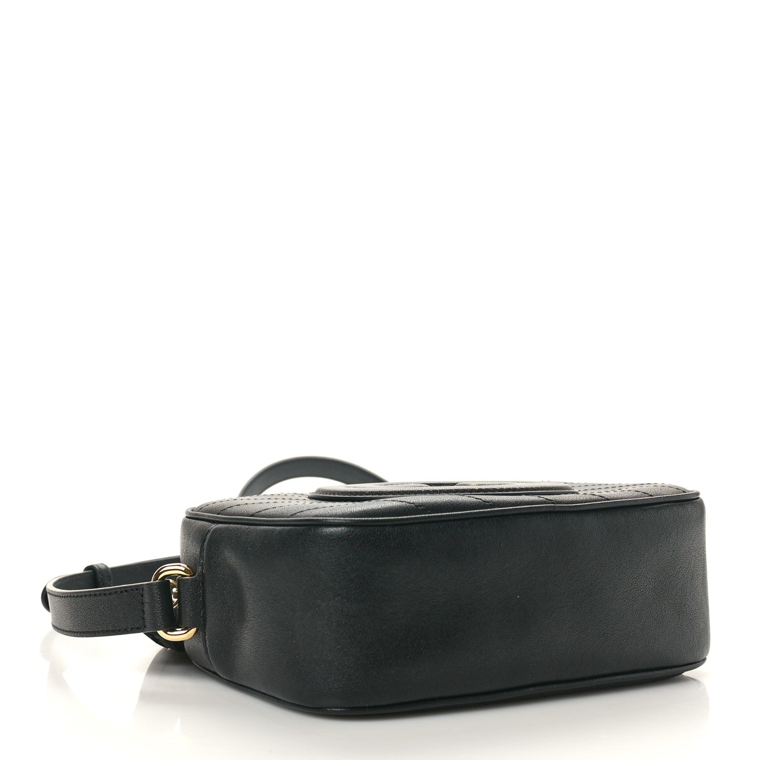 Gucci Sakai Be Green Calfskin Diagonal Stitched Small Blondie Shoulder Bag Black 4 of 10