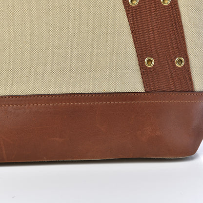 Christian Dior Canvas Calfskin Street Chic Tote Brown 8 of 20