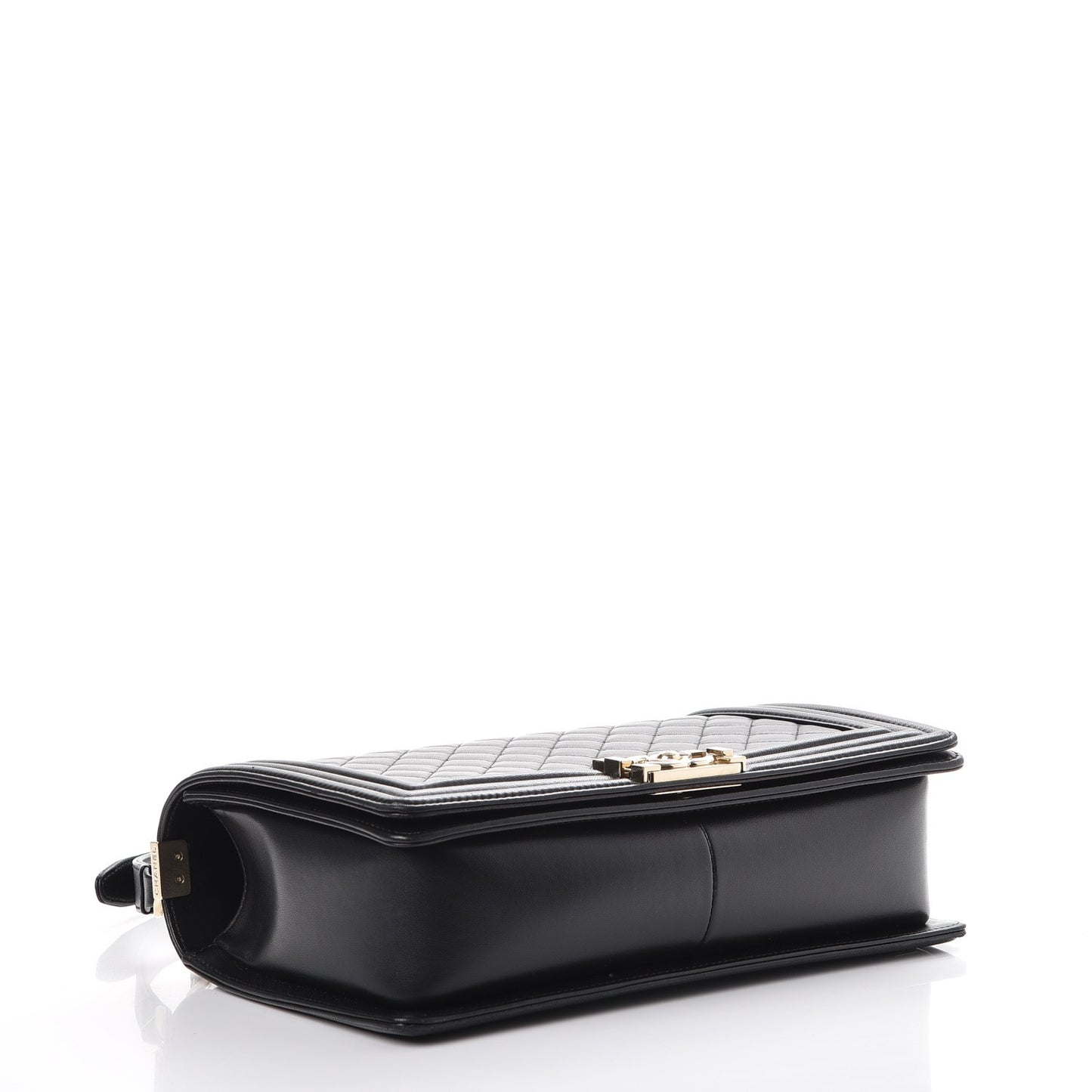 Lambskin Quilted New Medium Boy Flap Black