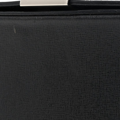 Off-White Saffiano Sculpture Binder Clip Shoulder Bag Black 13 of 22