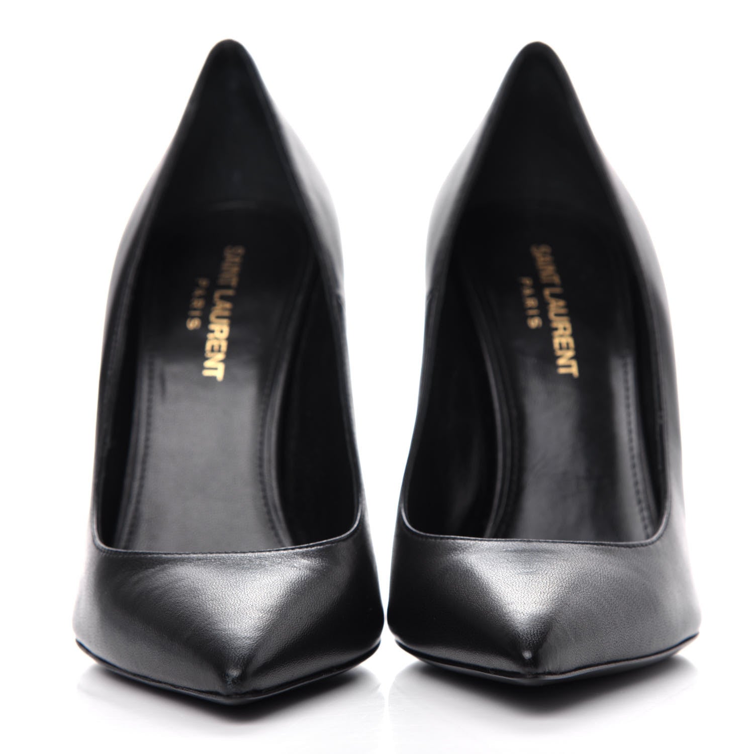 Saint Laurent Calfskin Opyum 110 Pumps 37 Black 2 of 11
