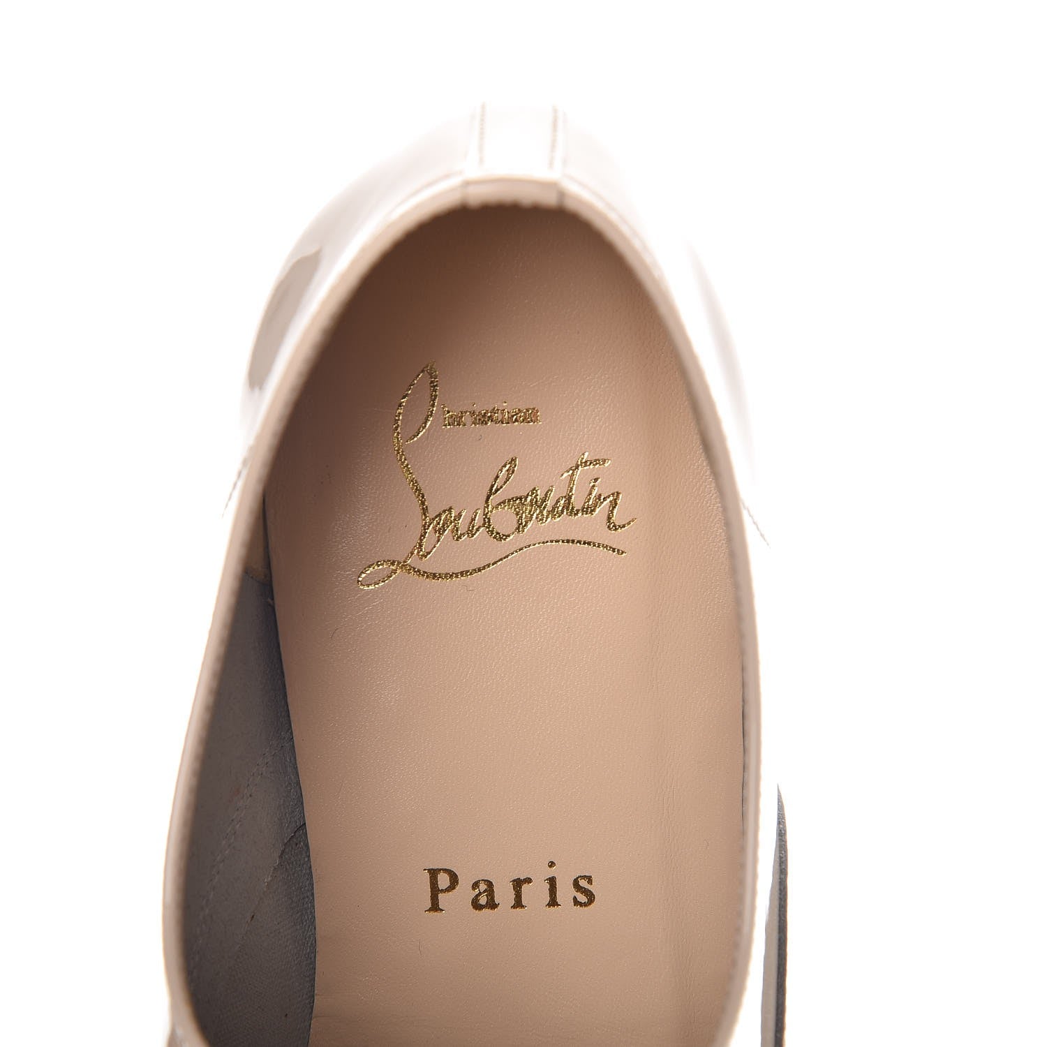 Christian Louboutin Patent Fred Oxfords 36.5 Bone 7 of 9