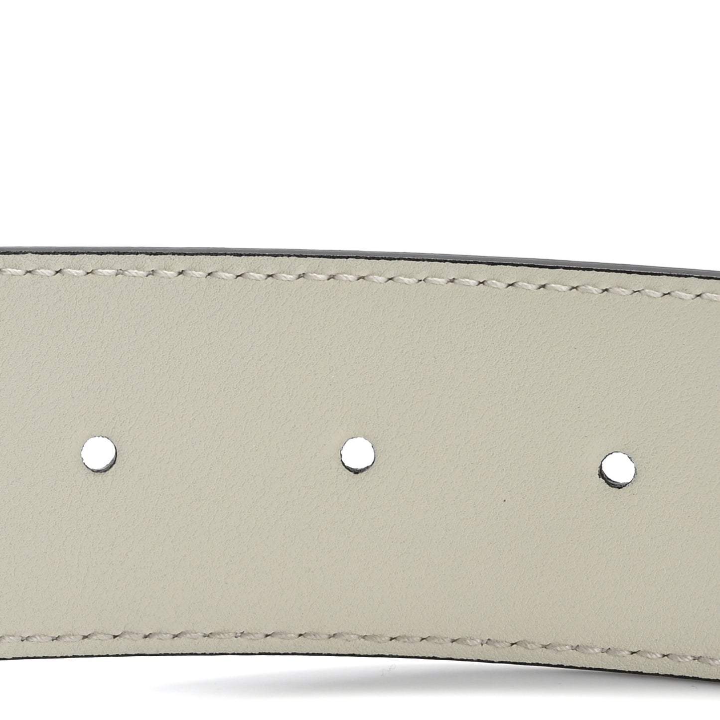 Azalea Calfskin Enamel Monochrome Double G 40mm Belt 85 34 Mystic White