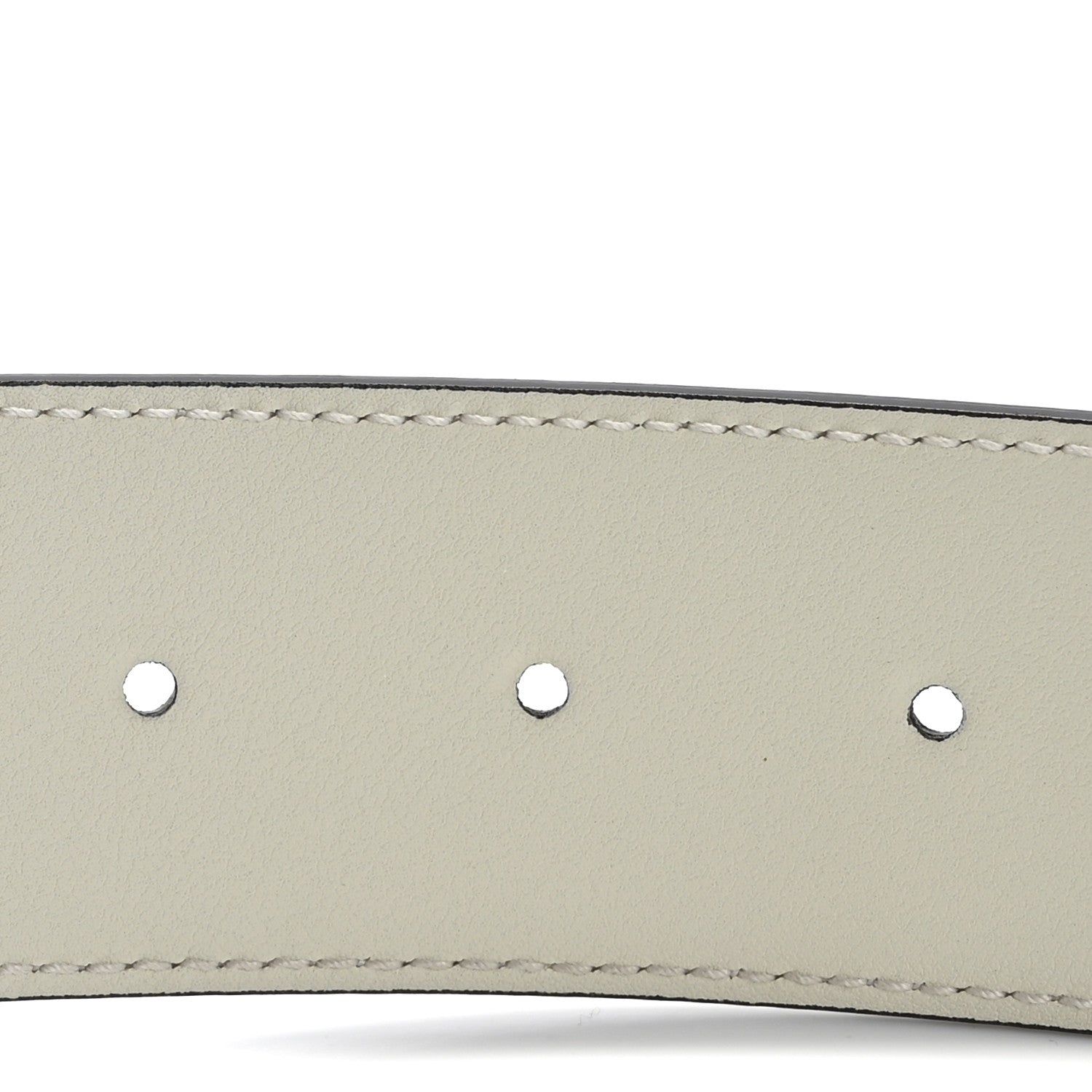 Gucci Azalea Calfskin Enamel Monochrome Double G 40mm Belt 85 34 Mystic White 4 of 8