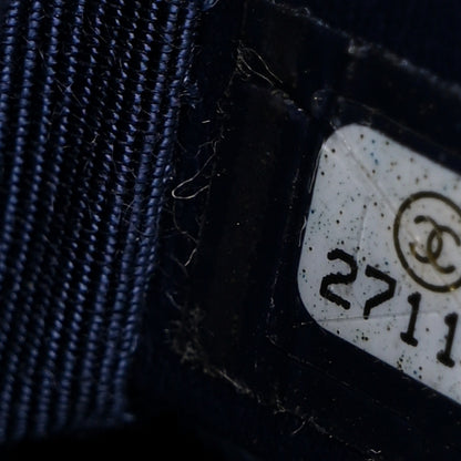 Chanel Calfskin Chevron Embroidered Small Boy By The Sea Flap Navy 7 of 14