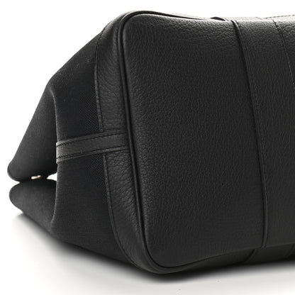 Hermes Toile Militaire Negonda Garden Party Tote 36 MM Black 8 of 9
