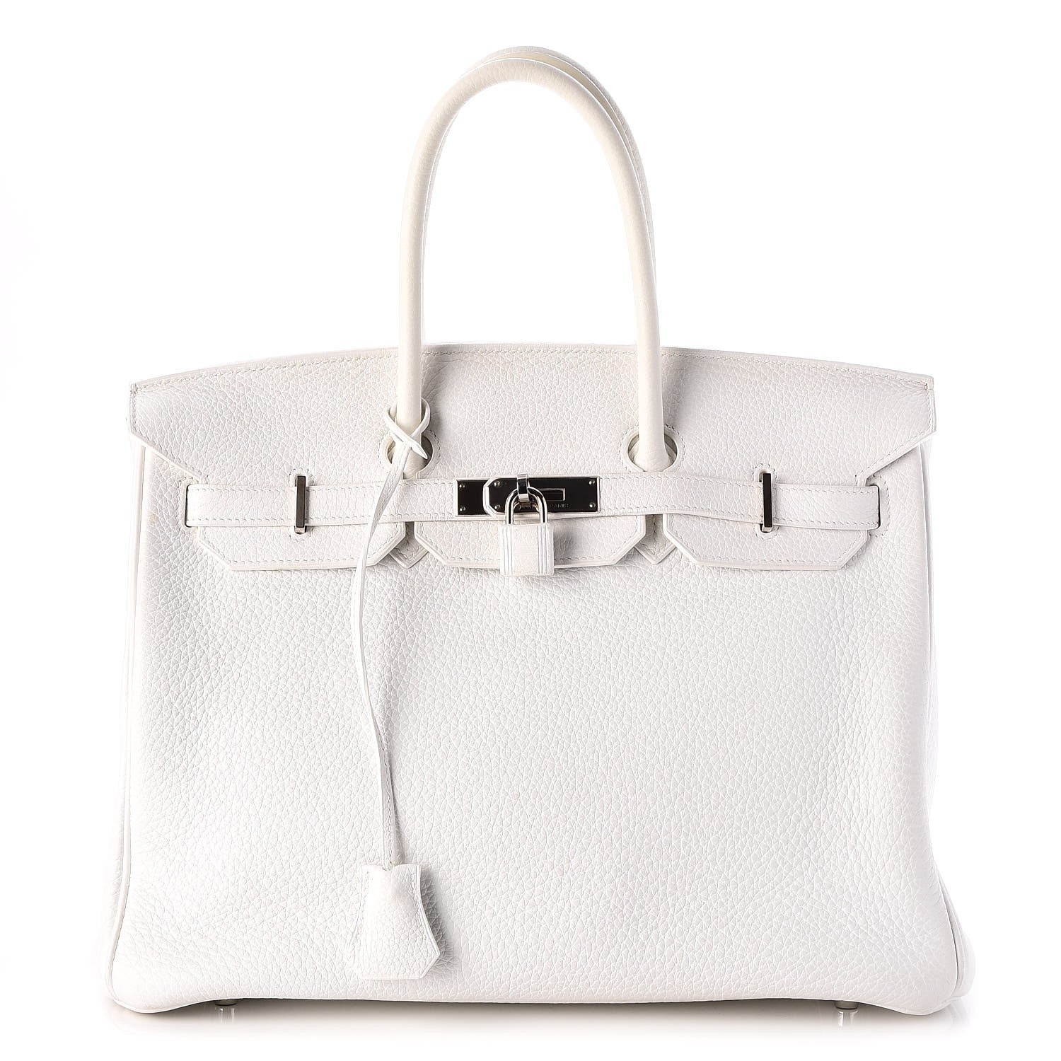 Hermes Taurillon Clemence Birkin 35 White 1 of 33