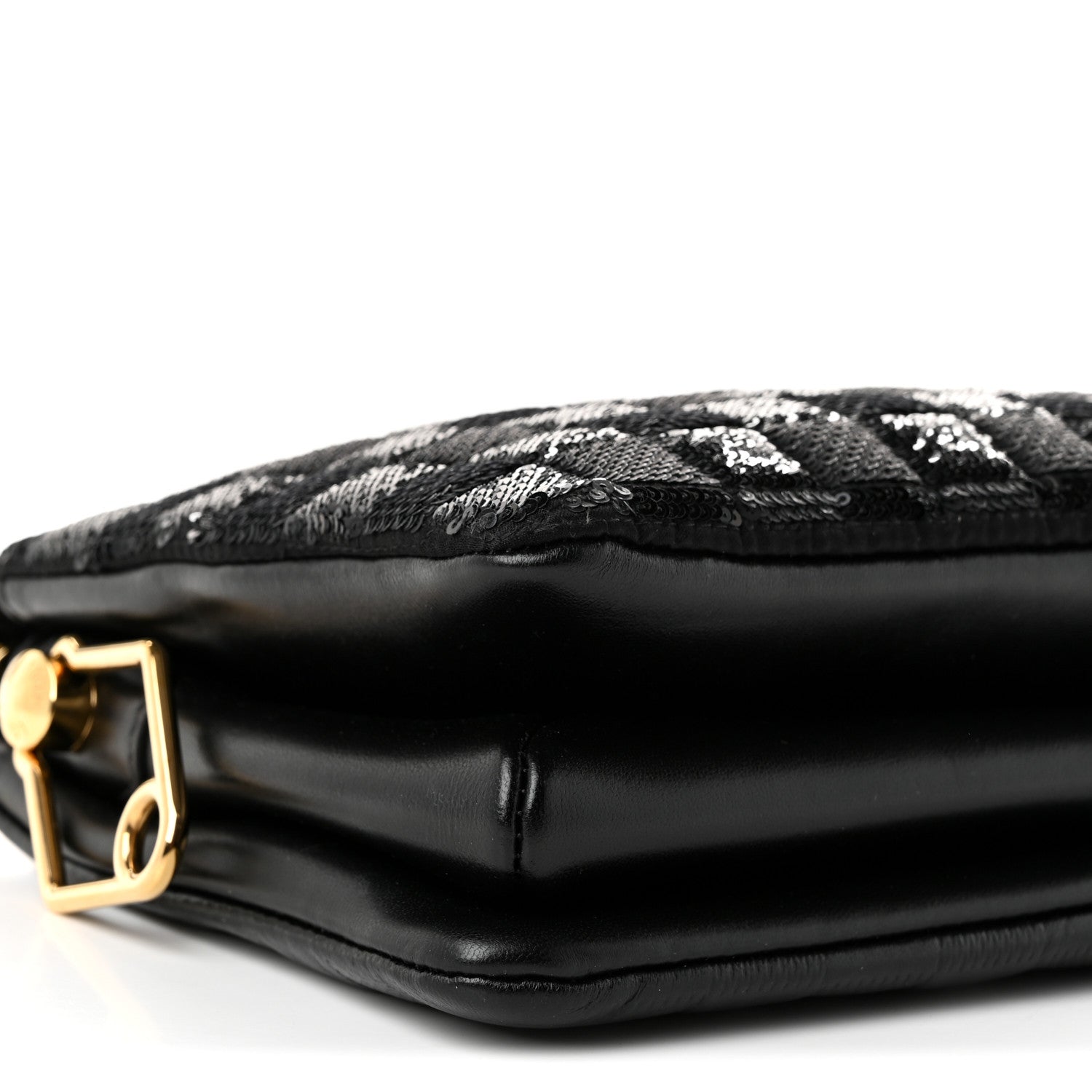 Louis Vuitton Satin Sequin Embroidered Damier Coussin BB Black 8 of 9