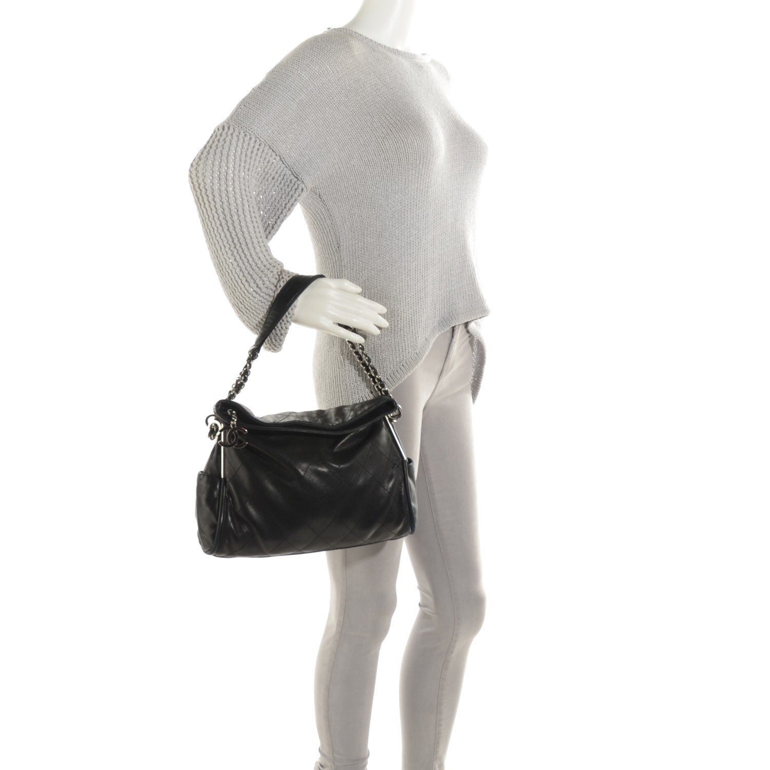 Chanel Lambskin Medium Ultimate Soft Tote Black 2 of 7