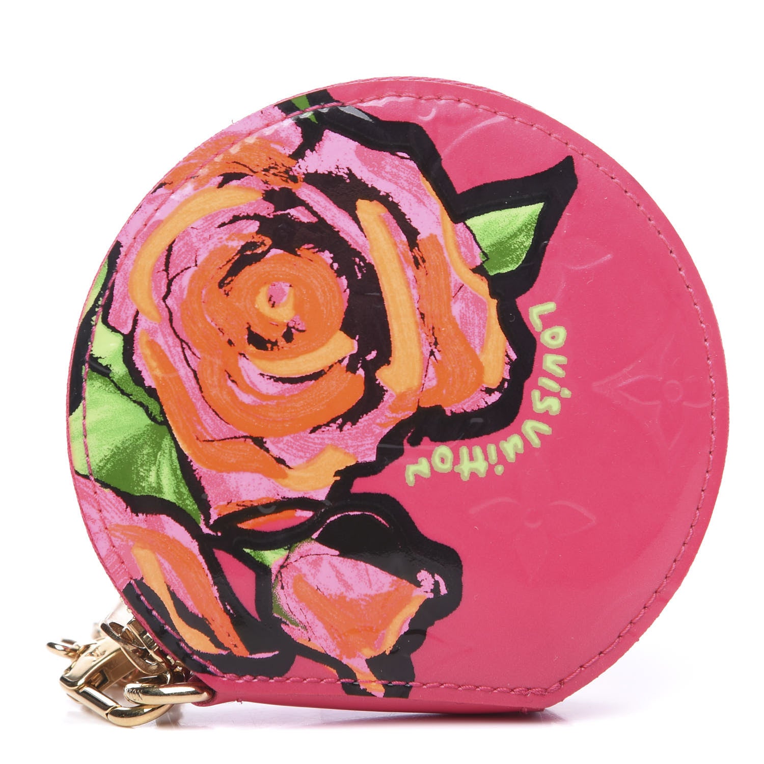 Louis Vuitton Vernis Roses Chapeau Coin Purse Rose Pop 1 of 6