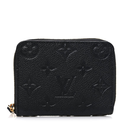 Louis Vuitton Empreinte Zippy Coin Purse Black 1 of 7