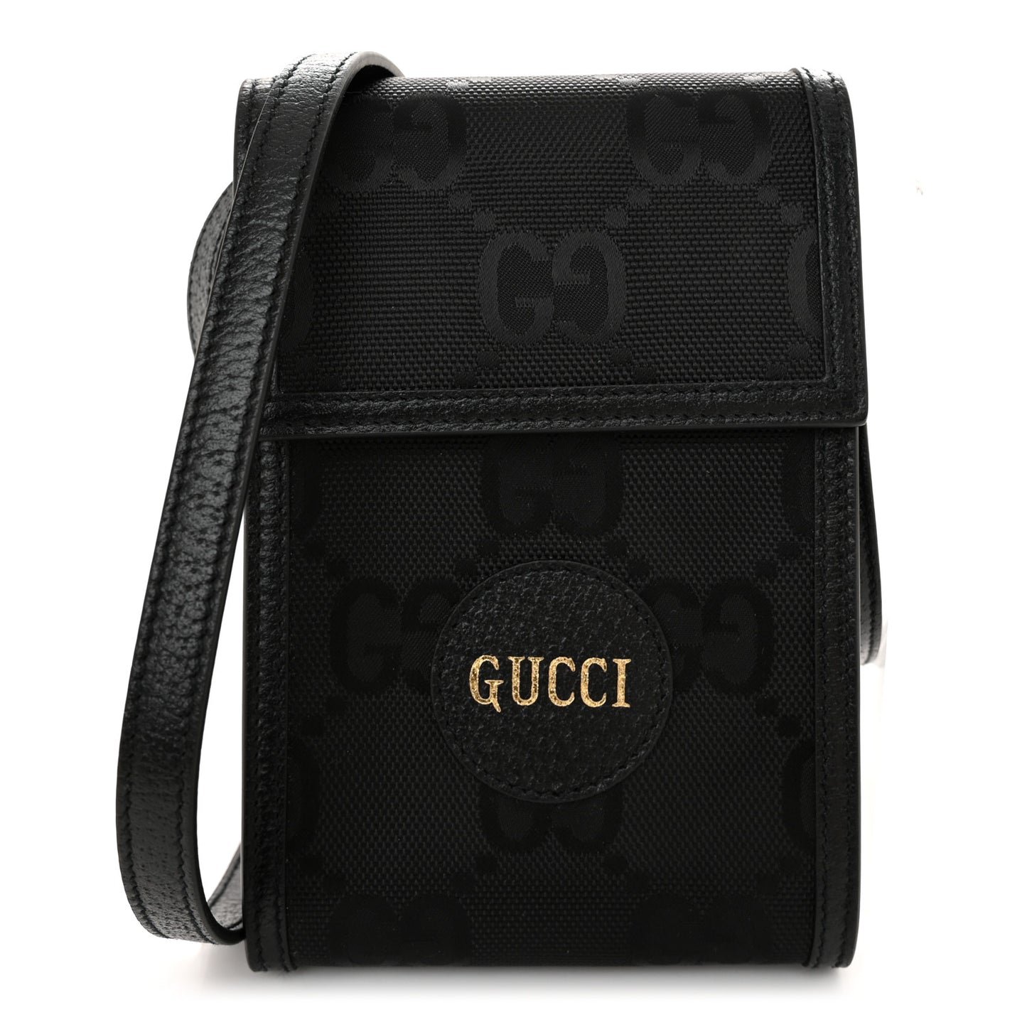 Econyl Nylon Monogram Off The Grid Crossbody Bag Black
