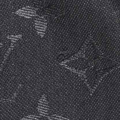 Louis Vuitton Silk Lurex Wool Monogram Shine Shawl Charcoal Grey 7 of 12