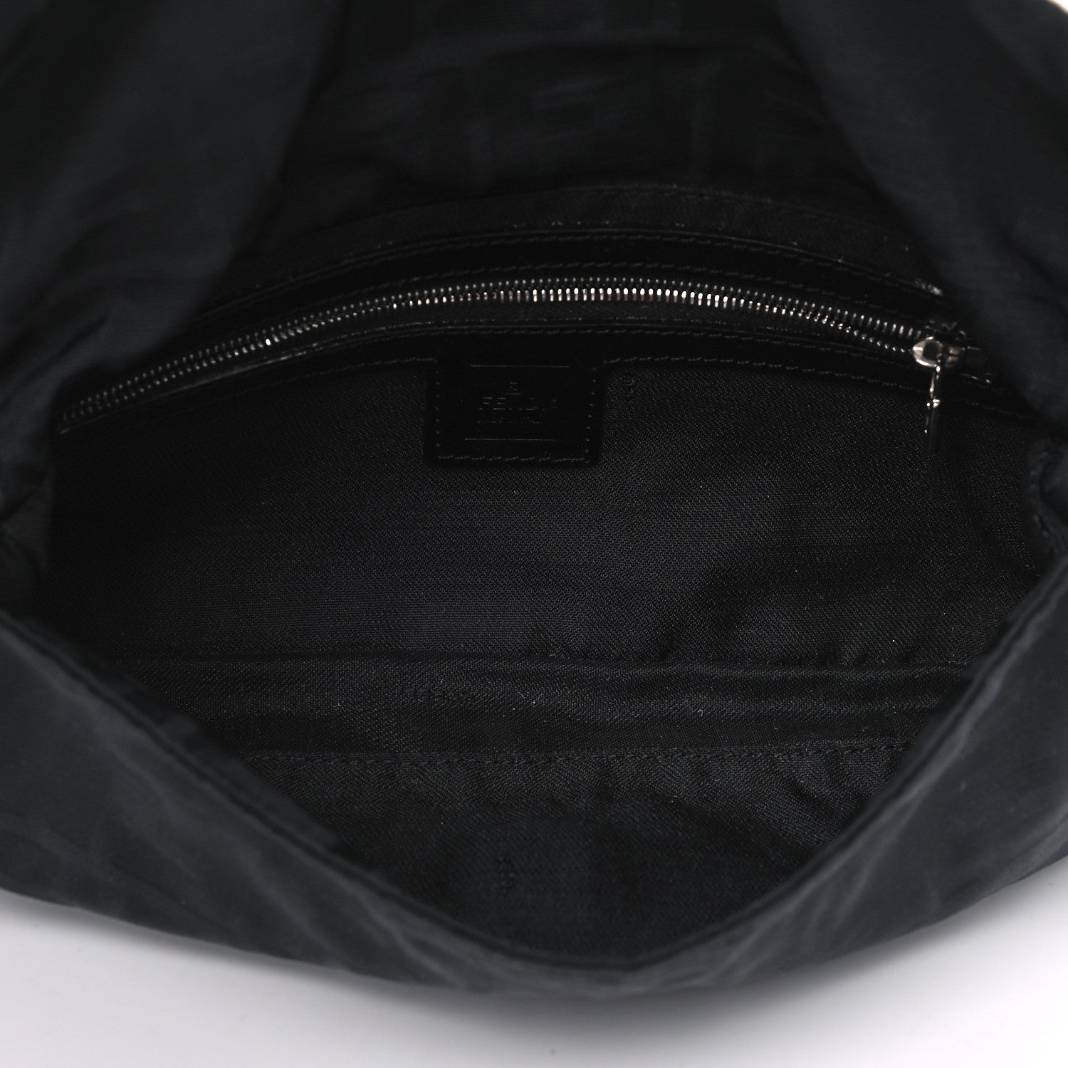 Fendi Nylon Zucca Baguette Black 4 of 4