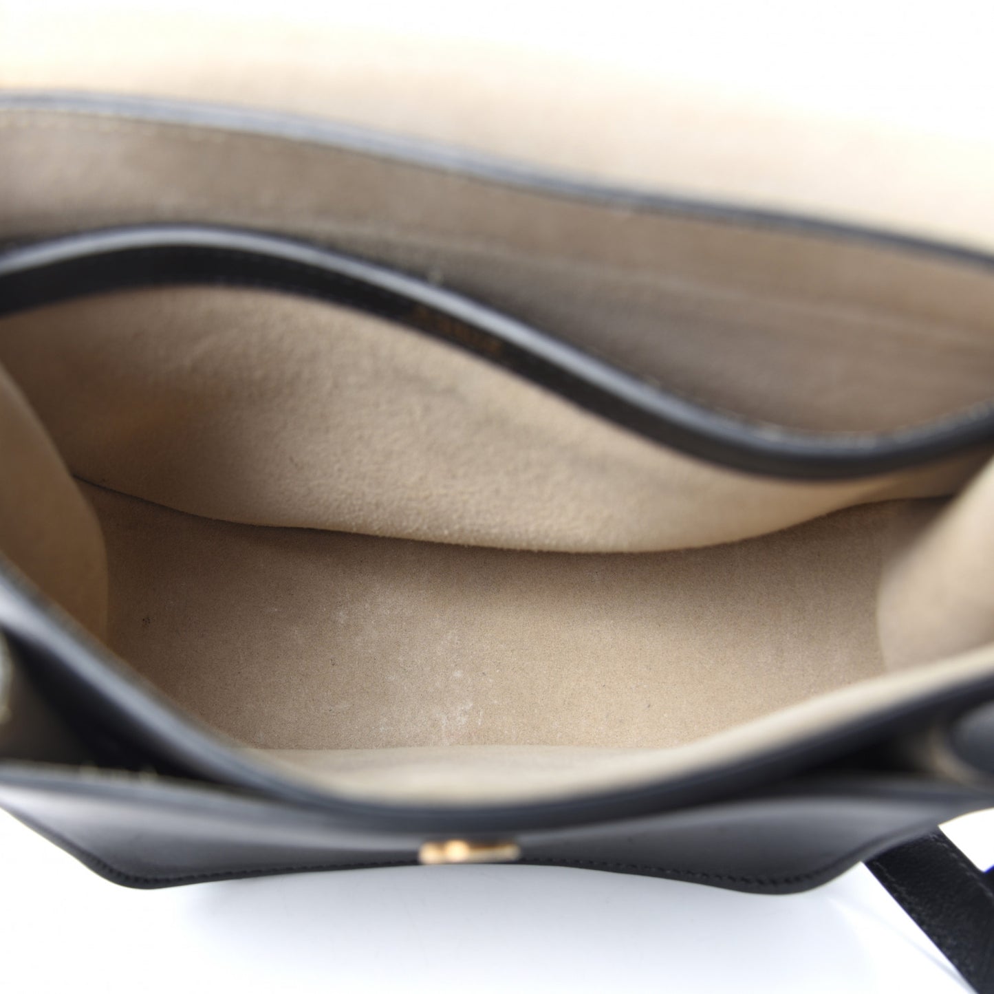 Calfskin Small Hudson Fringe Shoulder Bag Black