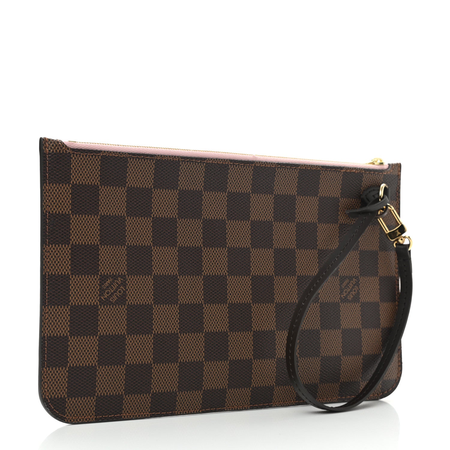Louis Vuitton Damier Ebene Neverfull MM GM Pochette Rose Ballerine 3 of 8
