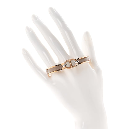Hermes Enamel Mini Farandole Clic Chaine D'Ancre Bracelet Marron Glace 2 of 5